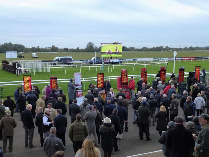 Betting stands at Huntingdon Racecourse