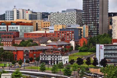 Sheffield city skyscape